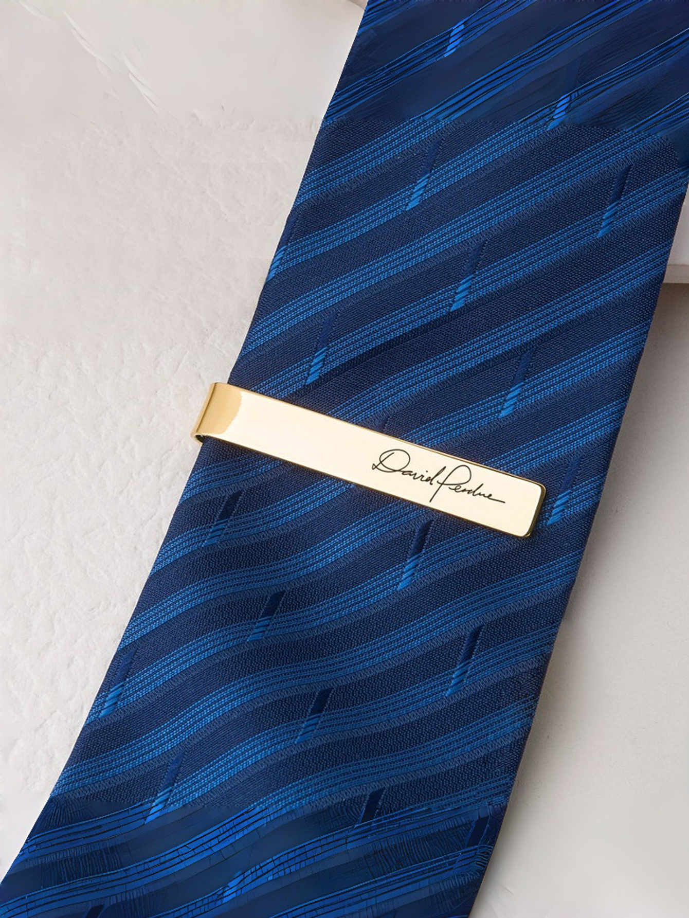 Custom Engraved Tie Clip - Personalized Tie Clip Father of the Groom Gift - Wedding Gift